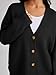 LILLUSORY Cardigan Sweaters for Women 2025 Early Fall Fashion Oversized Lightweight Sweater V Neck Knit Work Casual Outfits Clothes Button Tops Shirts Blouses Black S