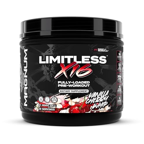 LIMITLESS Magnum Nutraceuticals x16 Fully Loaded Preworkout – 20/40 Servings