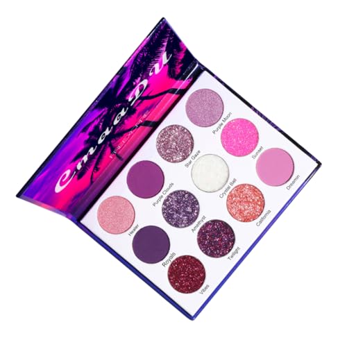 Beaupretty 1 Caja paleta de sombras de ojos gabardinas impermeable chubasqueros sombra de ojos de colores paleta de cosméticos suministros de maquillaje el plastico Colorful
