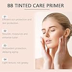 BB Tinted Moisturizer SPF 30, BB Tinted Care Primer, BB Tinted Care Primer with Brush, Full Coverage Light-Medium Skin Color Hydrating & Smoothing (Natural*1 with Brush) - Image 3