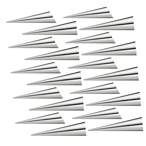 DECHOUS Croissant Baking Molds 20 Pcs Set Stainless Steel Horn Molds Non-stick for Versatile Use