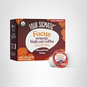 High Caffeine Mushroom Coffee K-Cup...