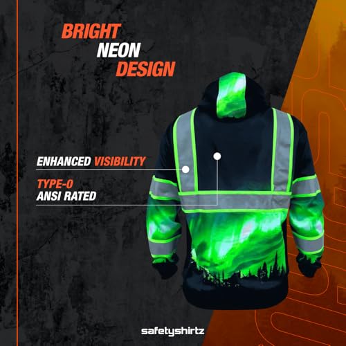 Image of SafetyShirtz SS360 ANSI Class 3 Type R Graphic Hoodie