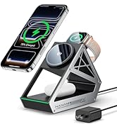 NANAMI Qi2 3 in 1 Wireless Charging Station, [Certified] Apple Watch Charger, 15W Magnetic Charge...