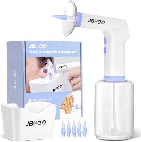 Electric Ear Wax Removal Irrigation Cleaner - Earwax Cleaning Kit Ear Wax Washer Lavage Earwax Flushing Tool Electric Otoclears Earigator System
