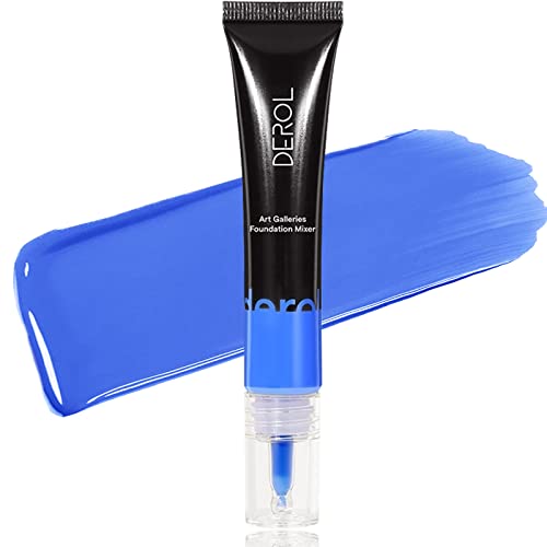 LOKFAR Blue Foundation Mixing Pigment for Adjusting Shade and Color Corrector Blends Easily Blue Color Corrector for Adjusting Foundation or Concealer from Warm to Cold (02#)