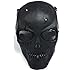 Everlife Shop CS Protective Mask Halloween Airsoft Paintball Full Face Skull Skeleton Mask (Black)