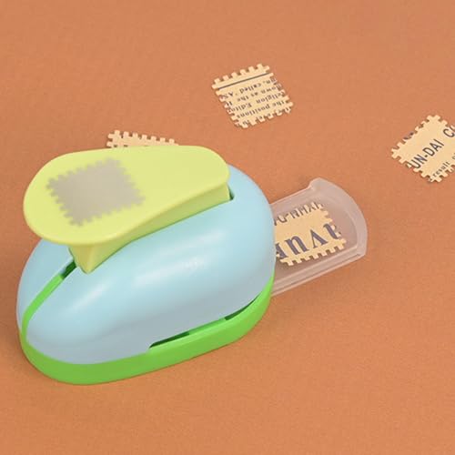 Image of UJEAVETTE Postage Stamp Punch for Office Supplies Scrapbooking Birthday Greeting Cards|Premium Craft Tool - ABS Plastic, zinc Alloy 7.4cmx4.4cmx5.2cm /2.91inchx1.73inchx2.05inch