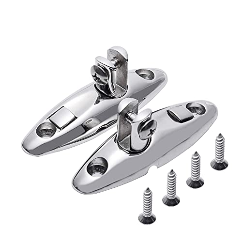 Boat Bimini Top Swivel Hinge,316 Stainless Steel Deck Side Mount Quick Release Hinge,Marine Hardware Accessories,Include Screws, Pack Of 2 #TOP5