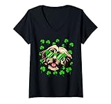 Photo Gallery donna leprechaun havanese st. patrick s day dog shamrock maglietta con collo a v Photo Gallery donna leprechaun havanese st. patrick s day dog shamrock maglietta con collo a v