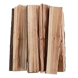 PATKAW 8 Stück Dekorative Brennholzscheite 22cm Lang mit Natürlicher Maserung und Hoher Stabilität für Kaminofen und Garten als Weihnachtsdeko und Brennholz zum Heizen