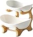 Portafrutta a 3 Livelli con Ceramica in Legno Ciotola per Frutta in Ceramica Set di Piatti per Frutta secca per Snack di Frutta e Verdura Articoli per la casa Alzate per Tavolo da Dessert De