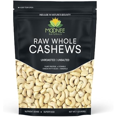 Moonee Naturals Raw Cashews 16 oz Cover