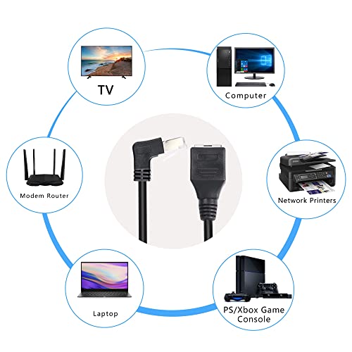 Cable Extensor Ethernet RJ45 Cat5 50 cm Angulado miniatura 4