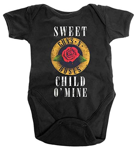 Guns N' Roses Crezca El Bebé Sweet Child O Mine Logo Oficial 0 To 24 Months Size Medium (6-9 months)