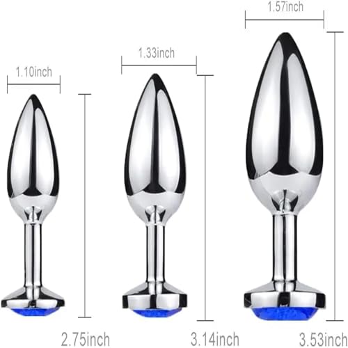 Bouchon anal en métal : kit progressif pour une insertion douce - 3