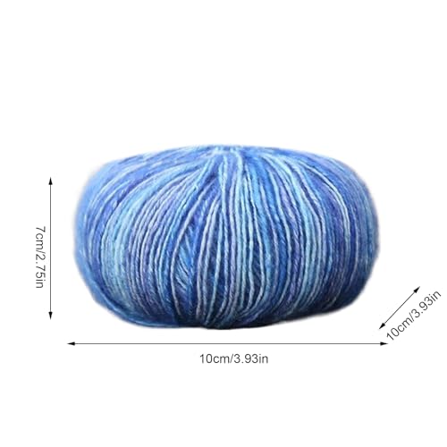 Fil de coton dégradé premium texture douce et robuste pour création crochet - 3