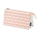 Produktbild AidShunn Federmäppchen Grosse Kapazität Reißverschluss Briefpapier Tasche Portable Organizer Tasche mit drei Ebenen für Schule Bürobedarf Kosmetiktasche