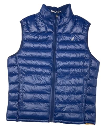 Nautica Mens Water Wind Resistant Reversible Puffer Vest (US