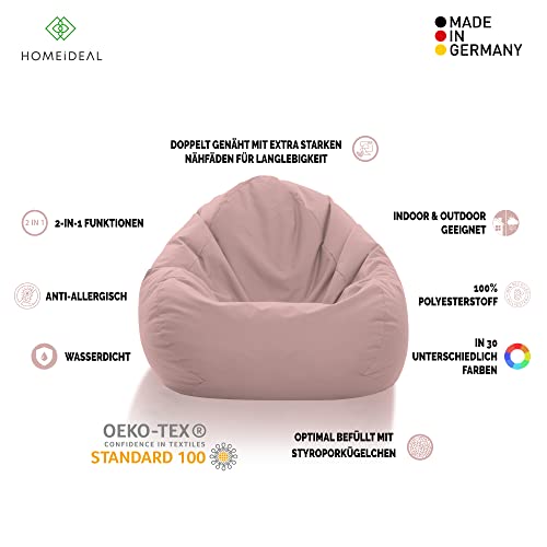 HomeIdeal - Sitzsack XXL Bodenkissen für Erwachsene & Kinder - Geeignet für Gaming oder Entspannen...