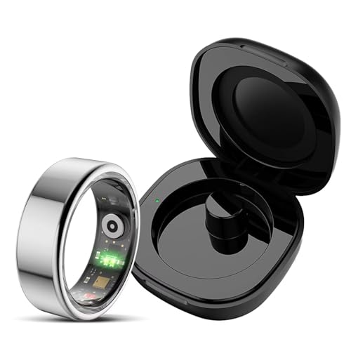 findtime Smart Ring Android Damen Herren Fitness Tracker Ring Sonntracker Smartring Contapassi Fitness Tracker IOS Frequenza Cardiaca Sport Anello Salute Nero Oro Rosa