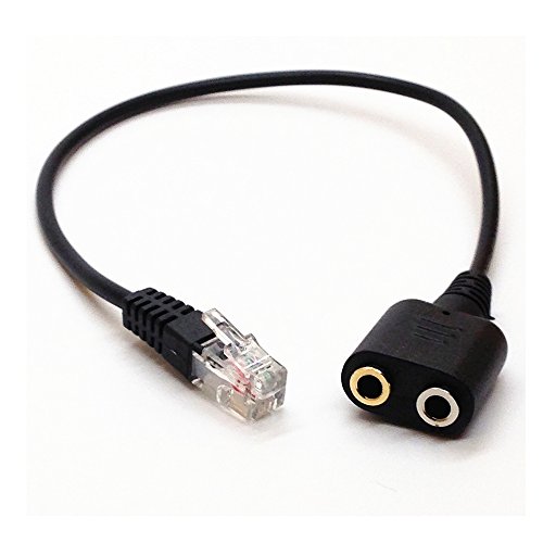 CentBest RJ9 a 3.5mm Femmina convertitore Adattatore PC Headset Cavo per Avaya 1600 9600 SNOM Yealink Telefoni