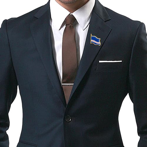 Image of 12 /24 /50 /100Pcs Cape Verde Flag Lapel Pins Bulk - Metal Republic of Cape Verde National Lapel Pin