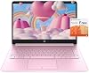 HP Stream Laptop, Pantalla HD de 14", Procesador Intel Celeron N4020, 16GB Memoria, 320GB Almacenamiento (64GB eMMC + 256GB USB), Office 365 por 1 año, Webcam, HDMI, Wi-Fi, USB-C, Windows 11 Home, Rosa, JVQ MP 2