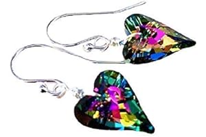 Exquisite Swarovski Crystal Heart Earrings: A Radiant Symbol of Love