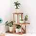 YXZN Drewniany stojak na rośliny do wewnątrz, na zewnątrz, półki na rośliny, narożna półka na rośliny, stojaki na kwiaty, do salonu, na balkon i do ogrodu