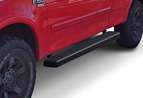 APS iBoard Running Boards 5-inch Black Compatible with Ford F150 F250 1999-2003 Super Cab (Include 04 Heritage) (Nerf Bars Side Steps Side Bars)
