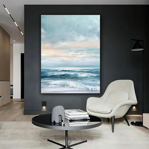 Tableau decoration murale 70x100cm abstrait pour masquer un mur nu