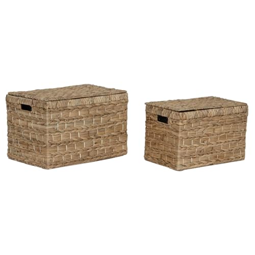 Boîte jacinthe d'eau avec armature métal set de 2 dimensions 52x34x33 cm - 2