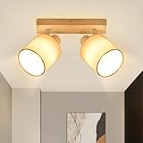 【Ampoule NON Incluse】 Applique plafond intérieur dispose de 2 douilles E14, maximale par ampoule de 25 W, connexion directe au réseau 220 V. Vous pouvez utiliser n'importe quel type d'ampoule avec cette douille, que ce soit des leds, des ampoules à basse consommation ou des ampoules à incandescence. Comme aucune ampoule n'est incluse, la plafonnier salon offre la liberté de choisir des ampoules de températures et de puissances différentes en fonction des préférences personnelles.