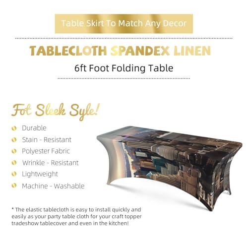 Nappe de table rectangulaire de qualité supérieure pour réception chic