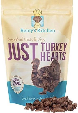 Remy's Kitchen Just Turkey Hearts Freeze Dried Treats for Dogs and Cats