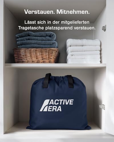 Active Era Luftbett 1 Person 99×188×36.5 cm, Luftmatratze Selbstaufblasend mit elektrischer Pumpe, Aufblasbare Matratze in 1,5 Min, Flock-Oberfläche, Gästebett für Camping & Zuhause