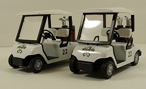 🏌️ KiNSFUN SetOf2 Golf Cart 4½" Die Cast Metal Model Pullback Action Toy ⛳ - Thumbnail 7