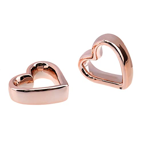 Risbay Napkin Rings,Metal Heart-Shaped Napkin Rings,Pack Of 4,Rose Gold #TOP3