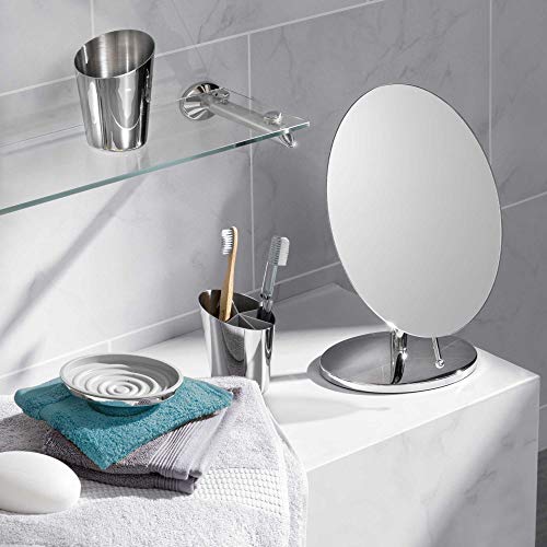 Robert Welch Oblique Free Standing Mirror. 18/10 Stainless steel. Easy to clean.