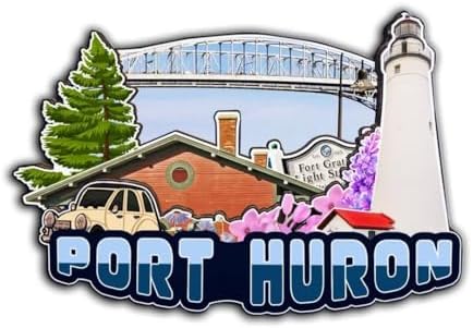 Port Huron Michigan USA Magnet Fridge Magnet Wooden 3D Landmarks Travel Collectible Souvenirs Decoration Handmade -4541 image 5