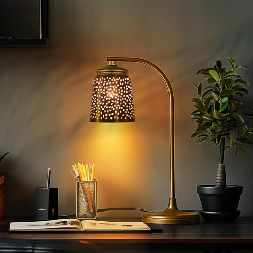 Image of Ceiling Fan Light Covers Replacements with 1.6 inch Fitter, ALUCSET 5.6 inch Height and 5 inchDiameter, Metal Bell Shaped Light Fixture Cover Fits Pendant Light Chandeliers Wall Sconces,Yellow Brass&Gold