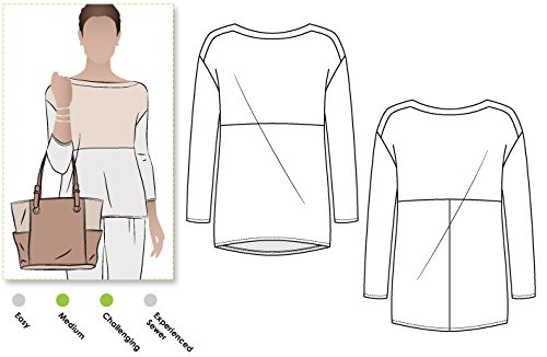 Style Arc Sewing Pattern - Melinda Knit Tunic (Sizes 18-30)
