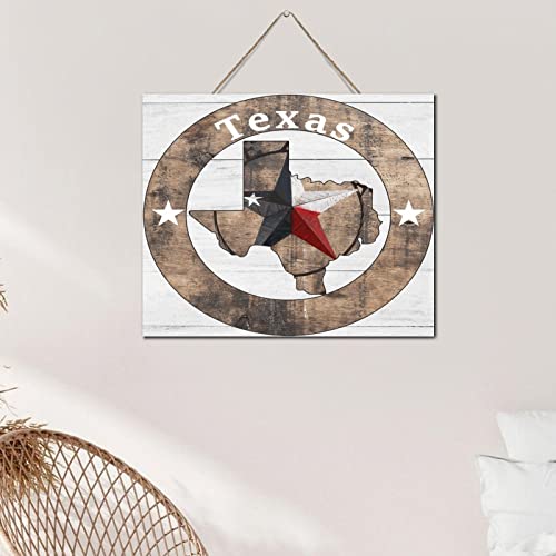 Plaque murale bois Texas déco maison et cuisine rustique