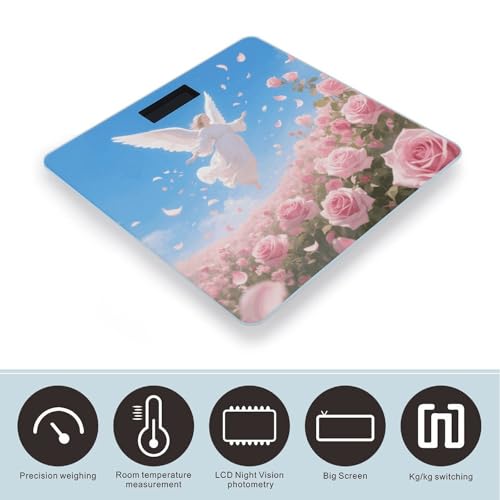 Báscula Digital de Baño con Pantalla LCD 400lb miniatura 3