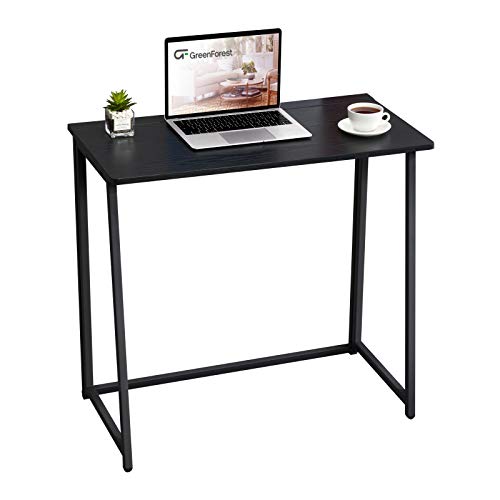 GreenForest Small Desk Folding Computer Desk Space Saving Foldable