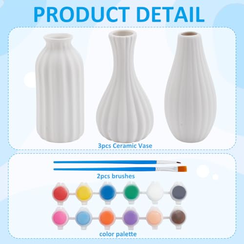 Peindre votre propre poterie facilement avec le kit céramique vase WEBEEDY - 2