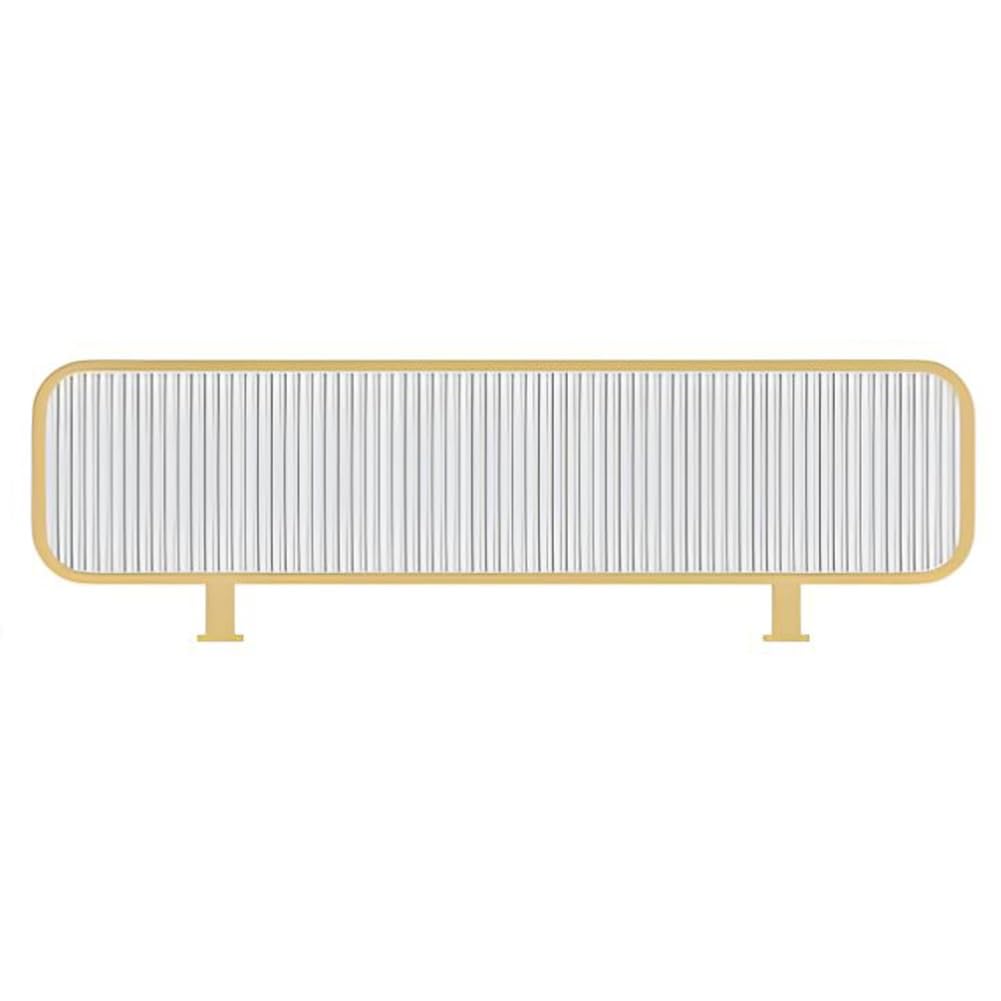 GJZQDKX Semi Transparent Desk Privacy Panel Divider for Office Workspace 30cm H Add On Wall Room Partition Screen for Restaurant or Desk Privacy Gold 150x30cm