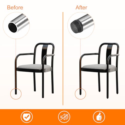 Image of uxcell 8Pcs Inserts for Square Tubes with Leveling Feet, for 1.18 inchx1.18 inch OD Square Tube, M8-1.25mm Thread Black Plastic Furniture Chair Blanking End Caps Insert Plugs