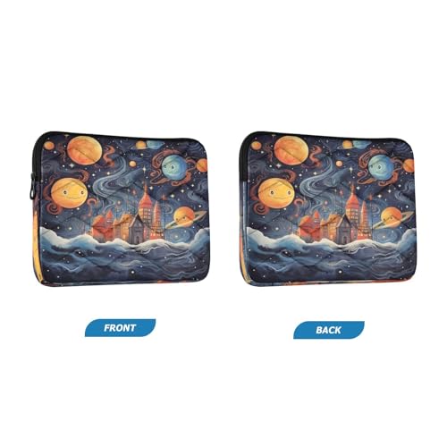 Funda cute Galaxy Planet para laptop de 13-14 pulgadas miniatura 2